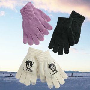 Gloves - 3 Pair of Soft Knit Purse Gloves
